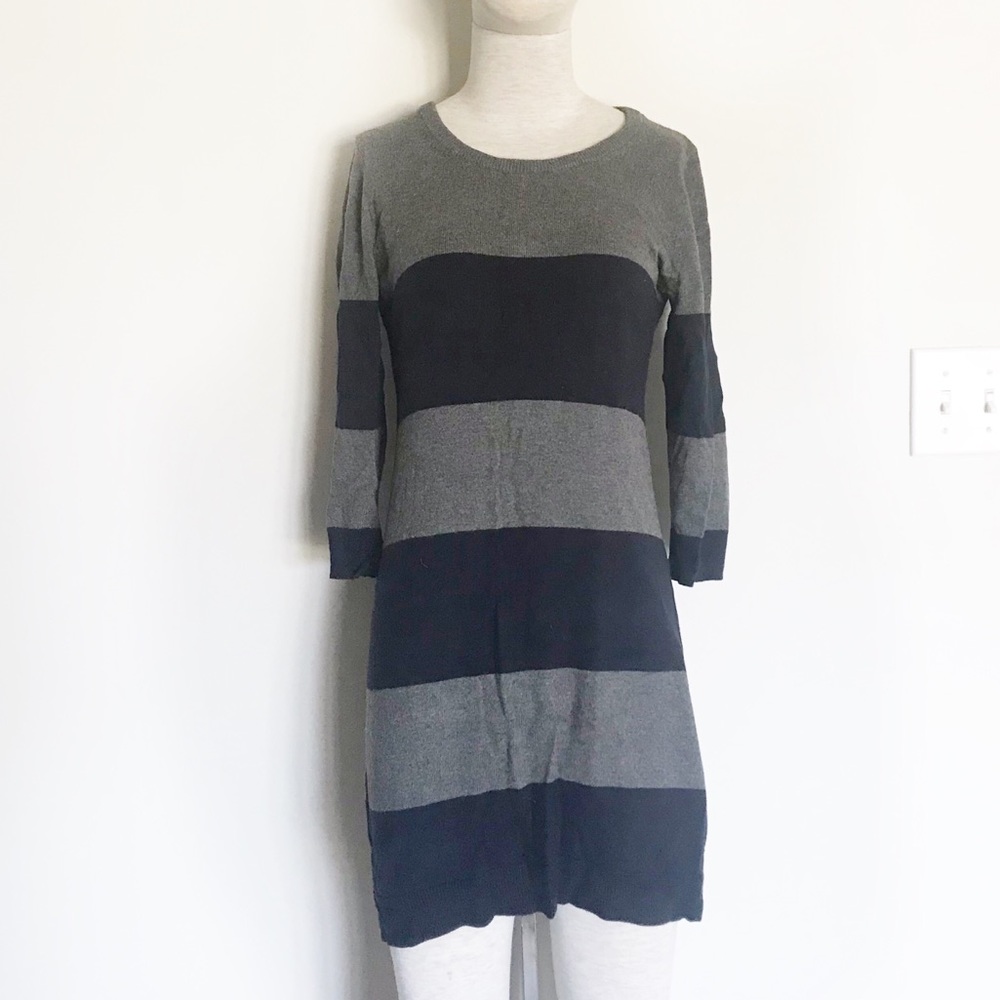 Navy & Gray Knit dress